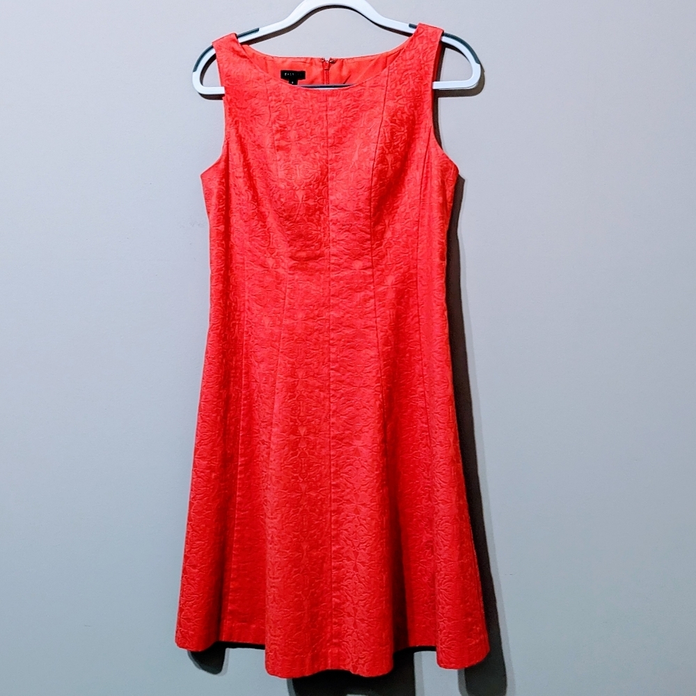 Talbots Midi Brocade Dress Size 8 Nwot